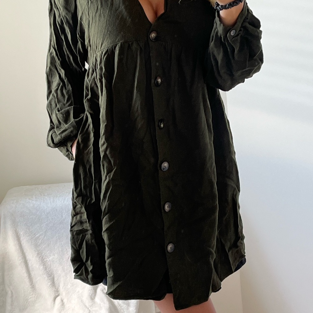ZARA pocket automn/winter dress small